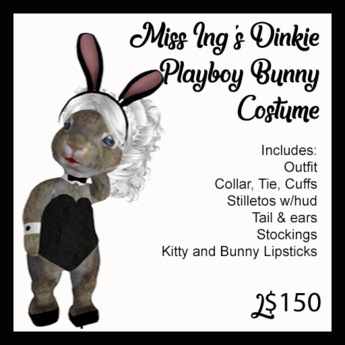 Second Life Marketplace - Miss Ing's Dinkie Playboy Bunny Costume